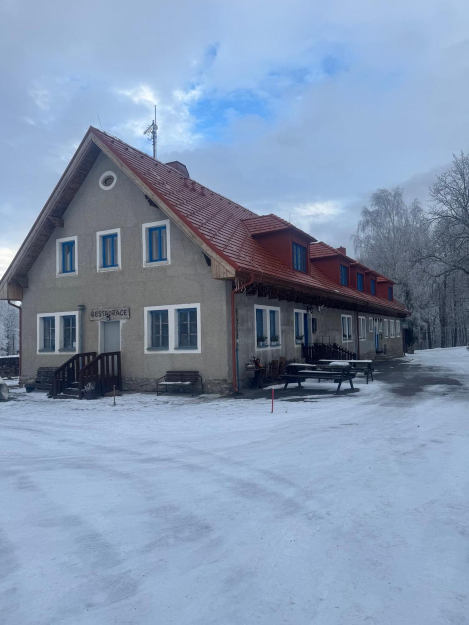 Penzion Landstejnsky Dvur 슬라보니스 외부 사진